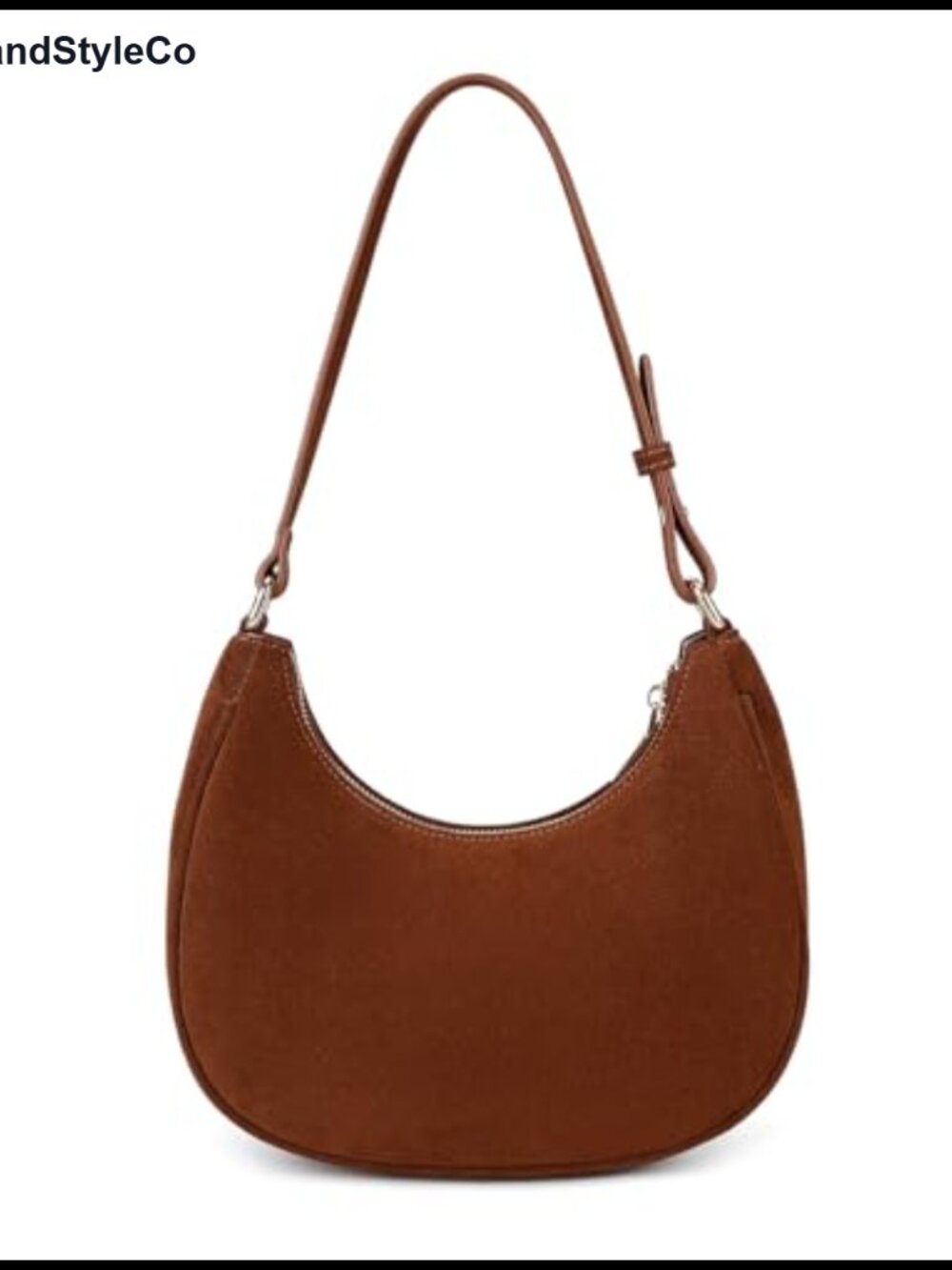 Crescent Hobo Tote PU Leather Underarm Shoulder Bag Women Cute Mini Purse